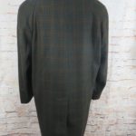 Burton green check overcoat front